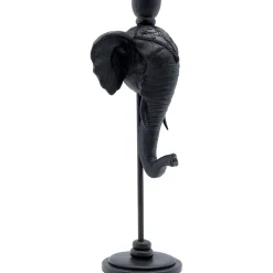 KARE Design Bougeoirs|Bougeoir Elephant Head Noir 36Cm