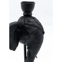 KARE Design Bougeoirs|Bougeoir Elephant Head Noir 36Cm