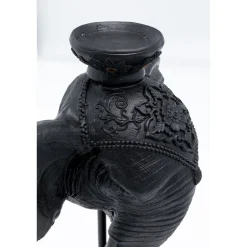 KARE Design Bougeoirs|Bougeoir Elephant Head Noir 49Cm