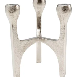 KARE Design Bougeoirs|Bougeoir Stacky Argente 15Cm