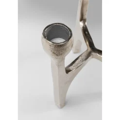 KARE Design Bougeoirs|Bougeoir Stacky Argente 15Cm