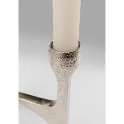 KARE Design Bougeoirs|Bougeoir Stacky Argente 15Cm