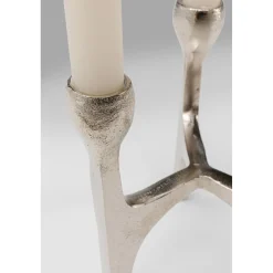 KARE Design Bougeoirs|Bougeoir Stacky Argente 15Cm