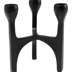 KARE Design Bougeoirs|Bougeoir Stacky Noir 15Cm