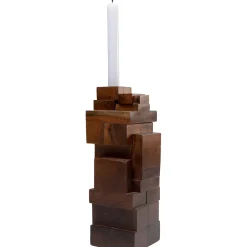 KARE Design Bougeoirs|Bougeoir Wood Tetris 31Cm
