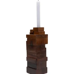 KARE Design Bougeoirs|Bougeoir Wood Tetris 31Cm