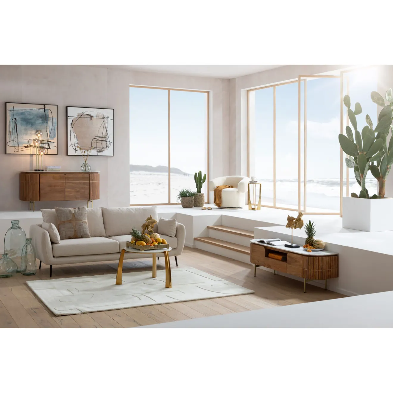 KARE Design Buffets Bas|Buffet Bas Grace 145X48Cm