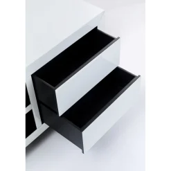 KARE Design Buffets Bas|Buffet Bas Luxury Push Blanc 140X50Cm