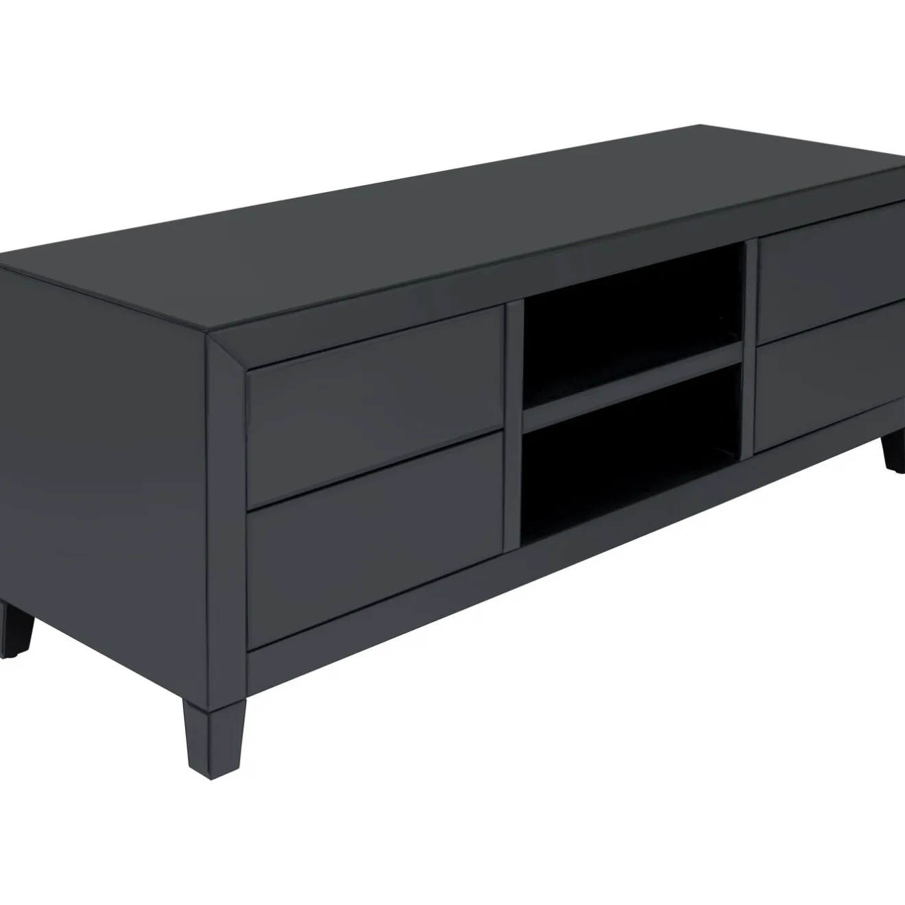 KARE Design Buffets Bas|Buffet Bas Luxury Push Gris 140X50Cm