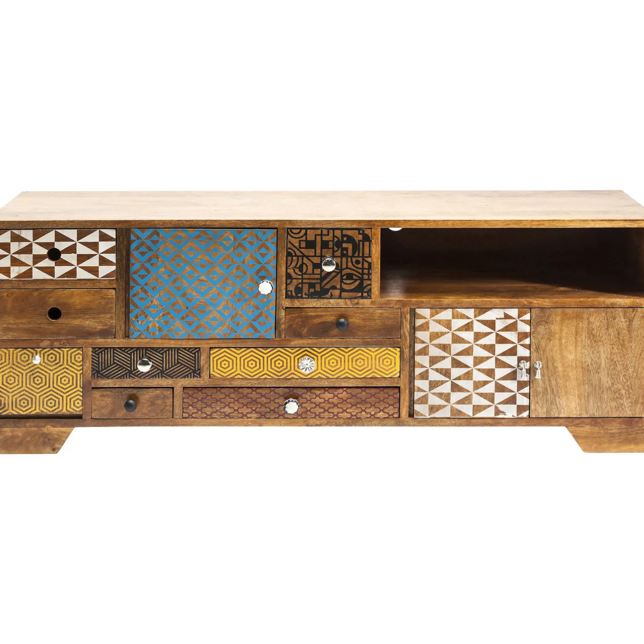 KARE Design Buffets Bas|Buffet Bas Soleil 3 Portes,9 Tiroirs