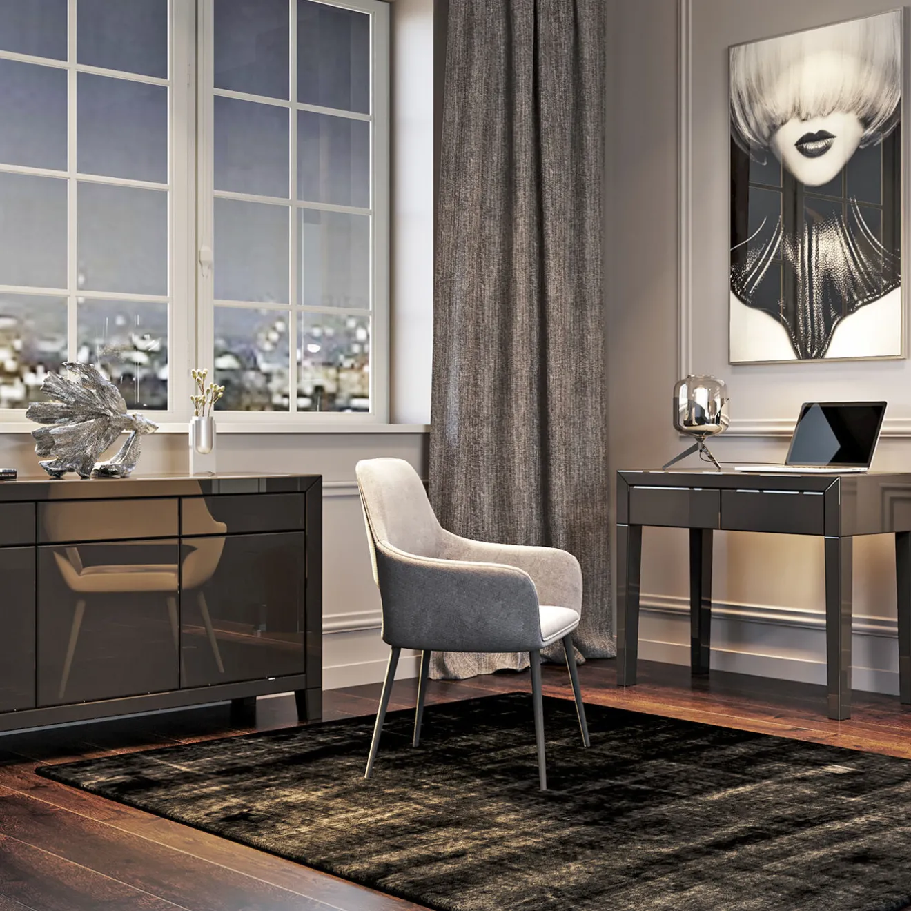 KARE Design Buffets|Buffet Luxury Push Gris