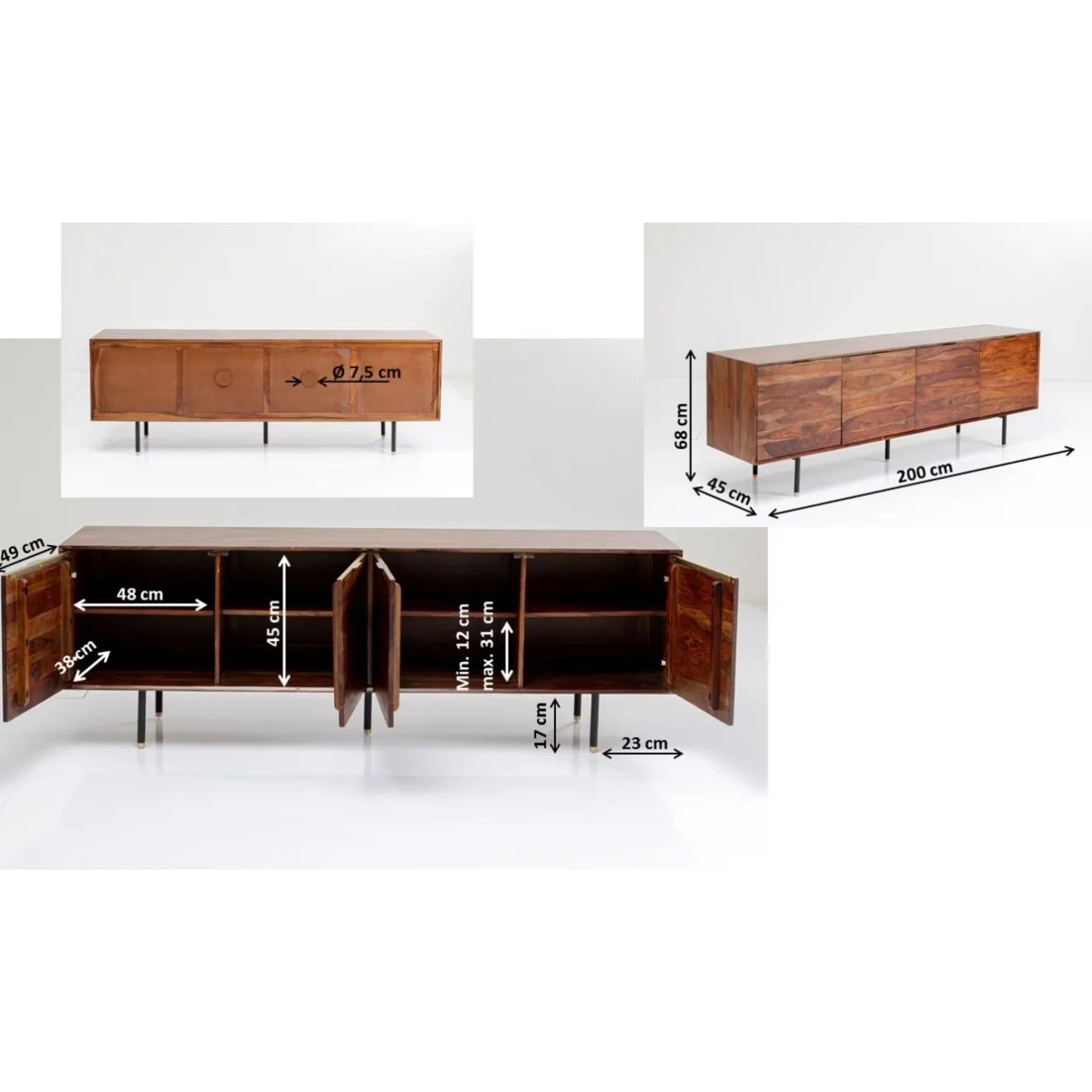 KARE Design Buffets|Buffet Ravello 200X68Cm