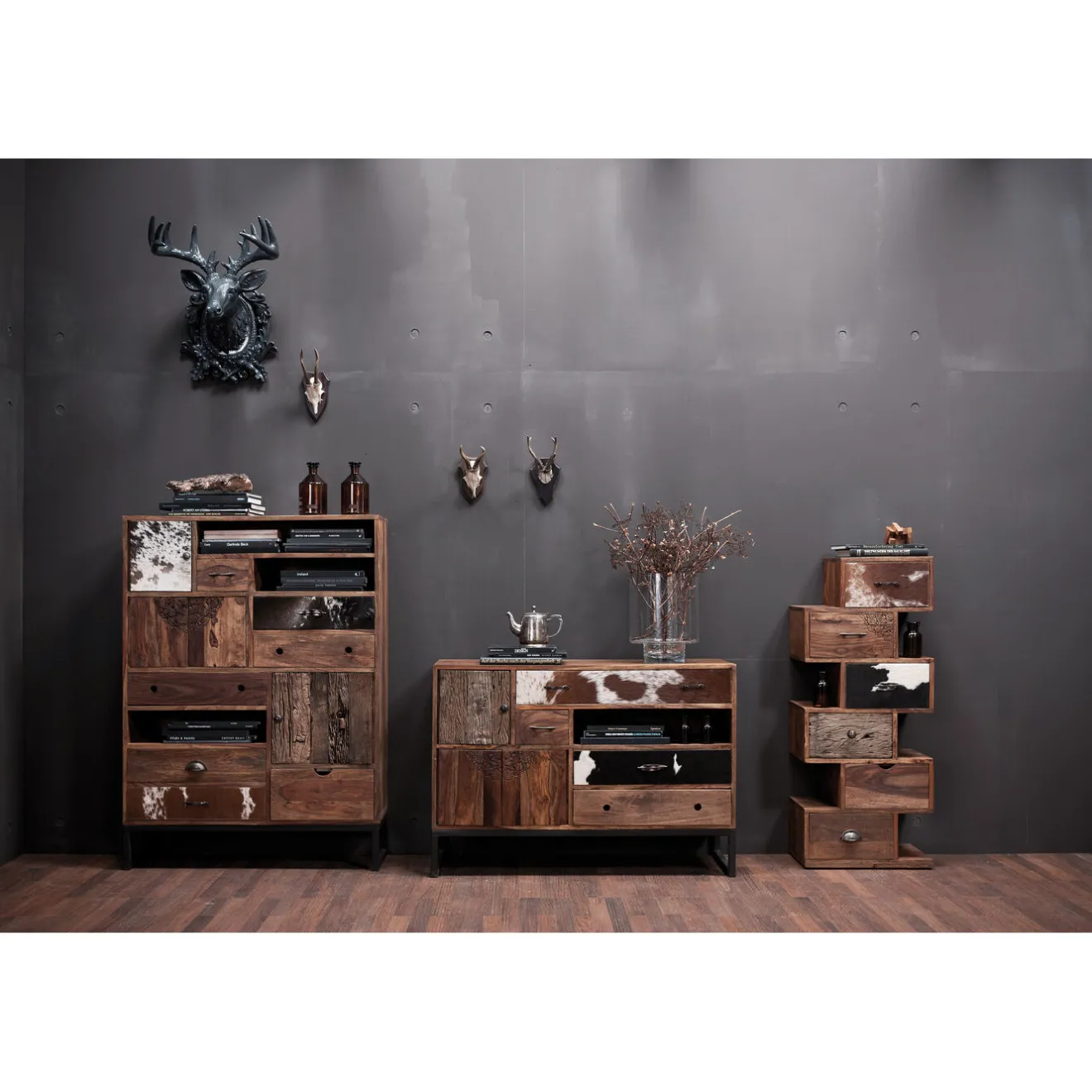 KARE Design Buffets|Buffet Rodeo 3 Portes,4 Tiroirs