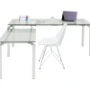 KARE Design Bureaux|Bureau D Angle Lorenco Chrome 210X180Cm