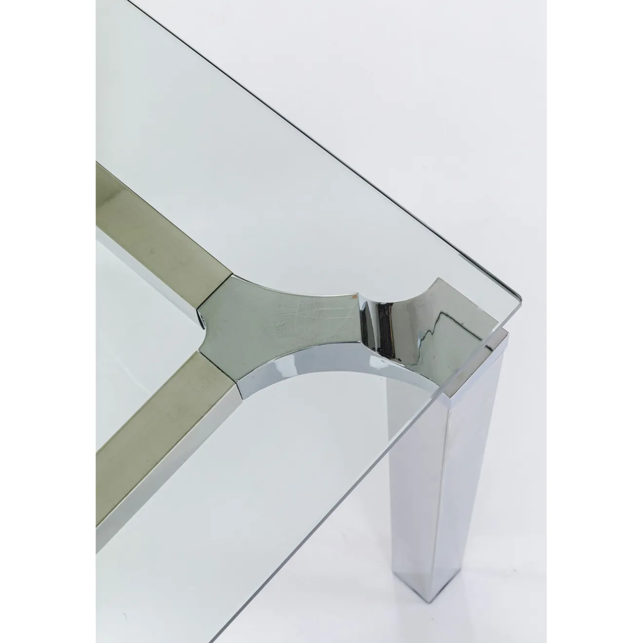 KARE Design Bureaux|Bureau D Angle Lorenco Chrome 210X180Cm