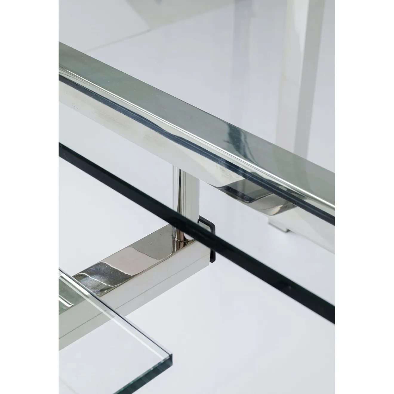 KARE Design Bureaux|Bureau D Angle Lorenco Chrome 210X180Cm