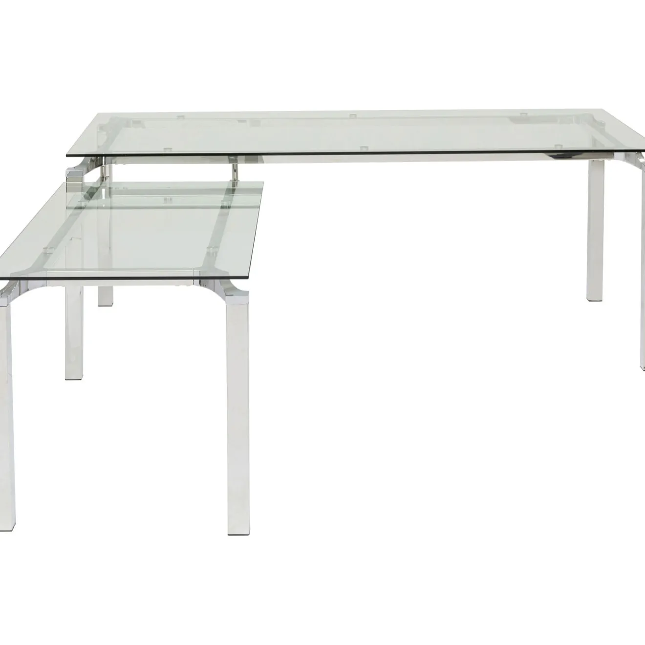 KARE Design Bureaux|Bureau D Angle Lorenco Chrome 210X180Cm
