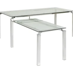 KARE Design Bureaux|Bureau D Angle Lorenco Chrome 210X180Cm
