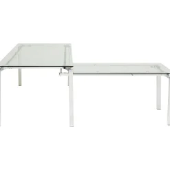 KARE Design Bureaux|Bureau D Angle Lorenco Chrome 210X180Cm