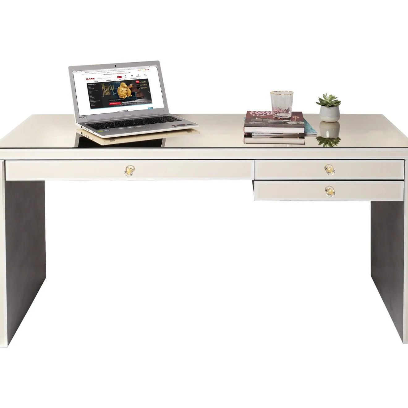 KARE Design Bureaux|Bureau Luxury Champagne 140X60Cm