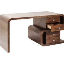 KARE Design Bureaux|Bureau Soft Snake Noyer 150X70Cm