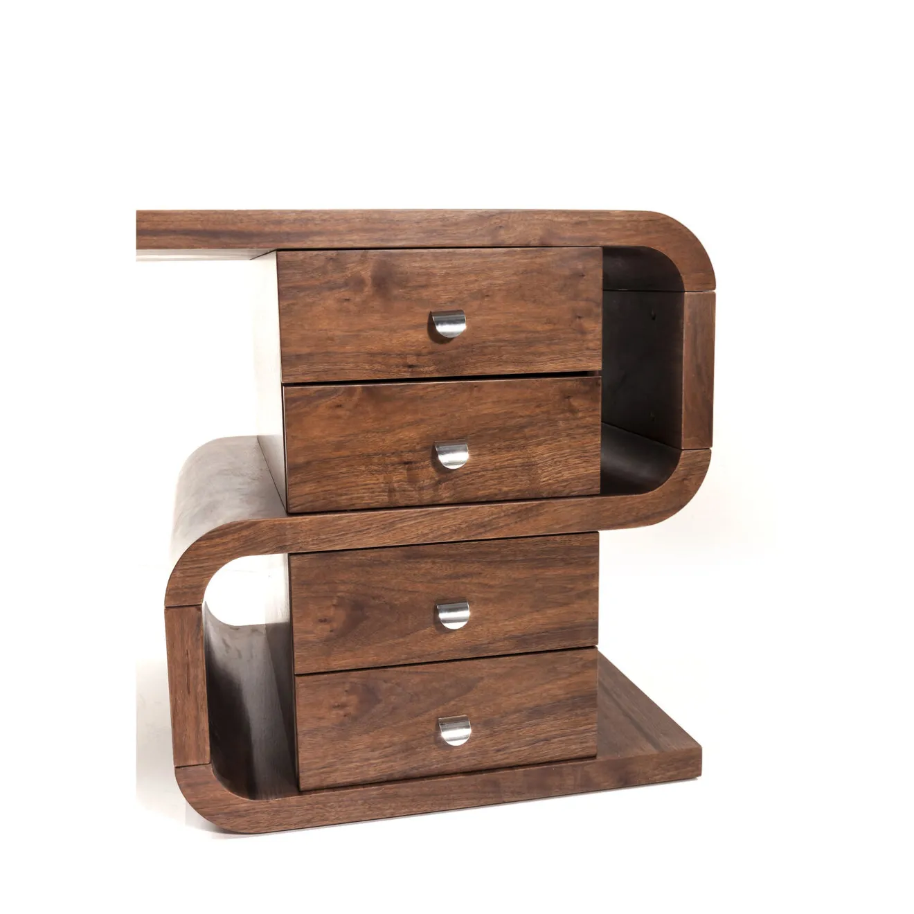 KARE Design Bureaux|Bureau Soft Snake Noyer 150X70Cm