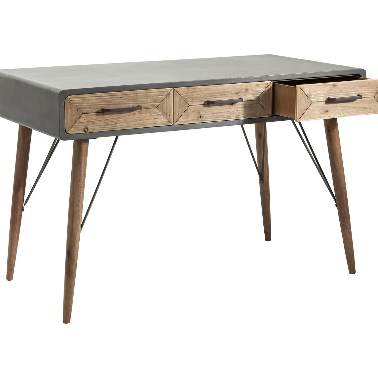 KARE Design Bureaux|Bureau X Factory 3 Tiroirs 120X60Cm