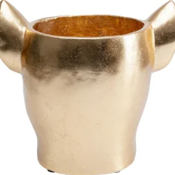 KARE Design Caches Pots|Cachepot Décoratif Bulldog Dore