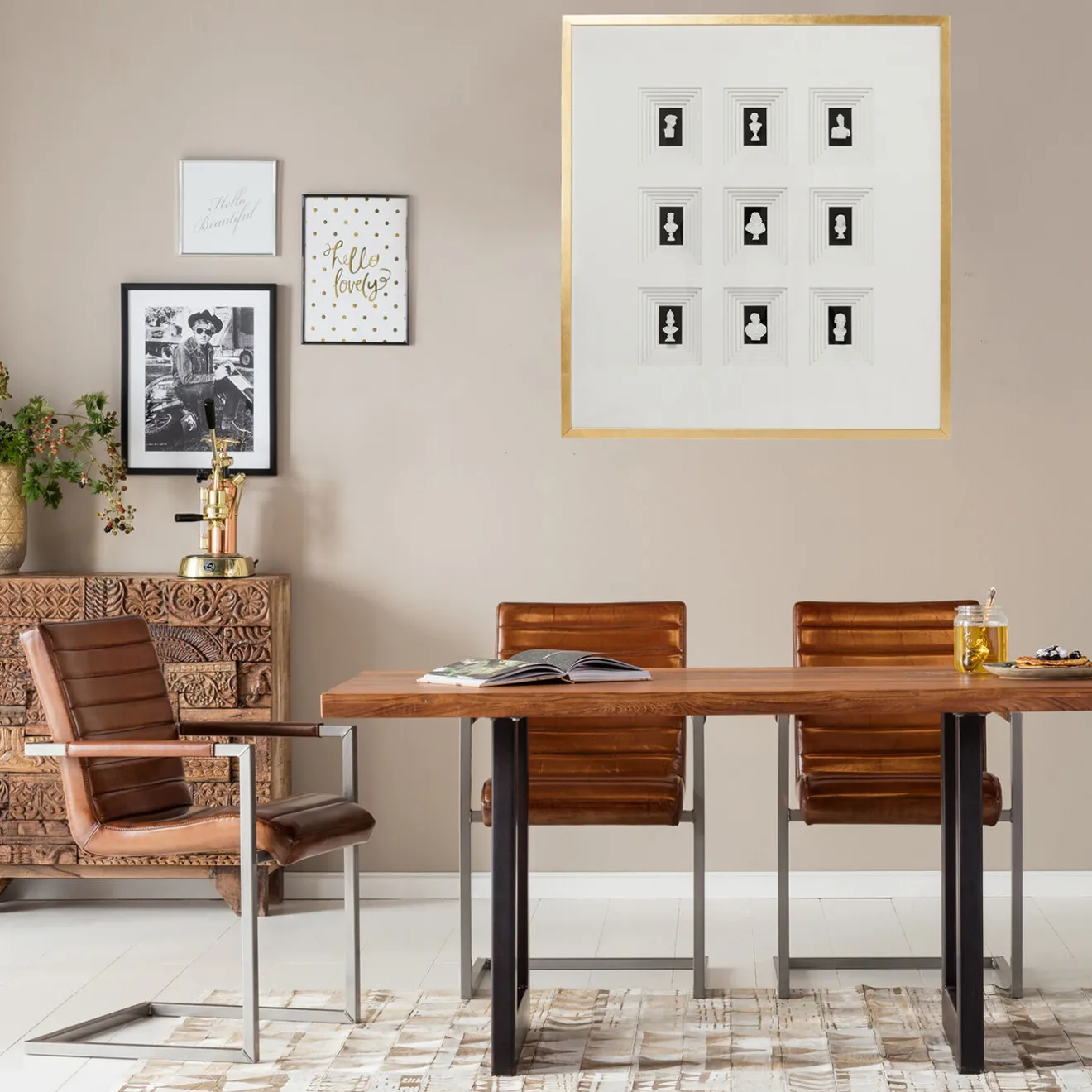 KARE Design Tableaux D'Objets|Cadre Décoratif Ancient Art Nove 100X110Cm