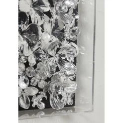KARE Design Tableaux D'Objets|Cadre Décoratif Silver Flower 100X100Cm