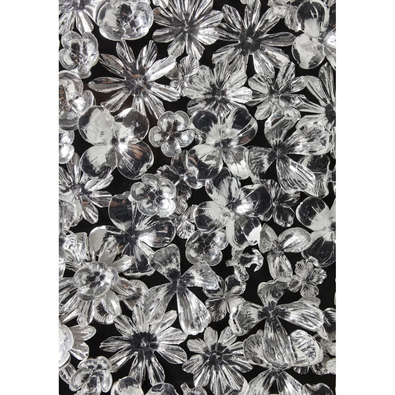 KARE Design Tableaux D'Objets|Cadre Décoratif Silver Flower 100X100Cm