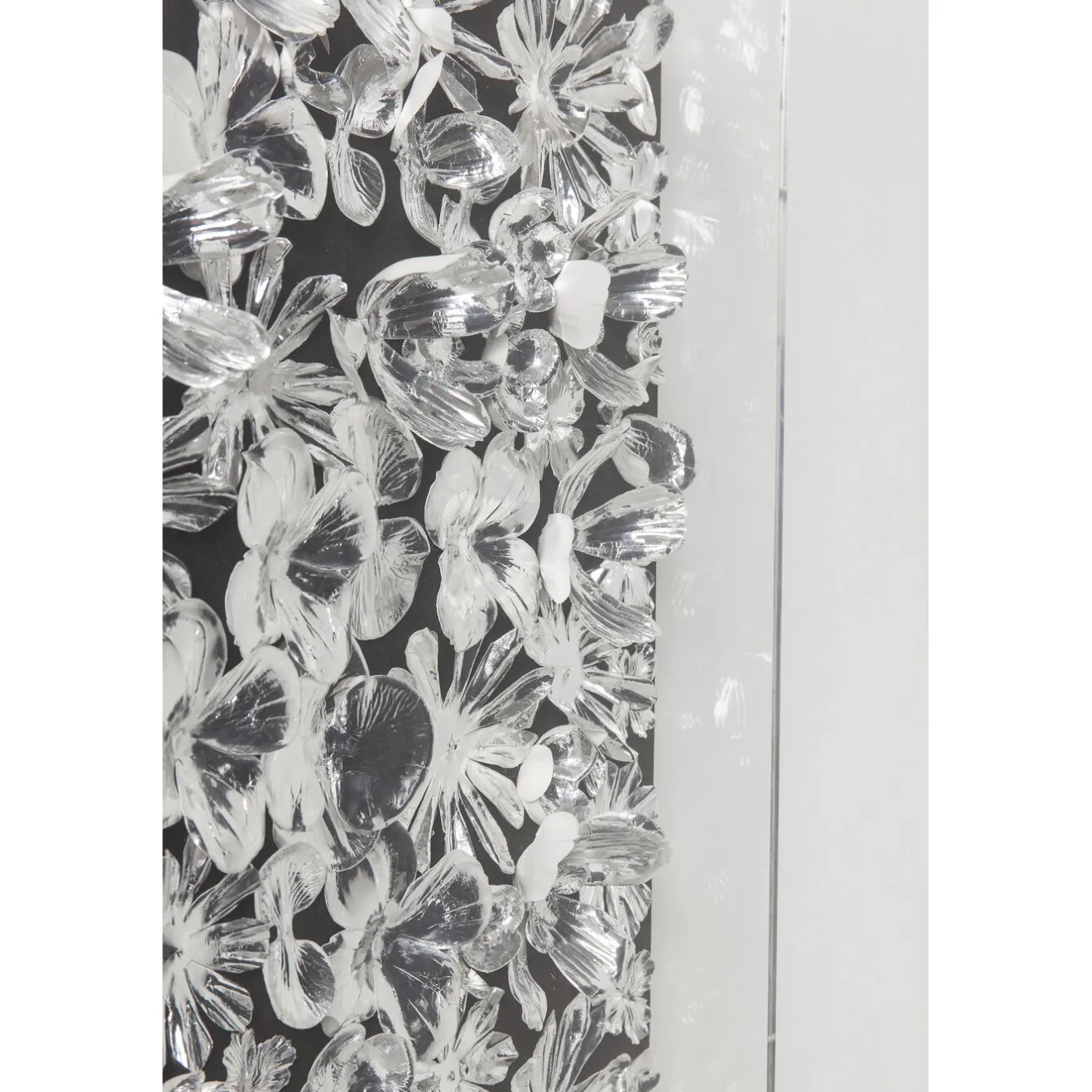 KARE Design Tableaux D'Objets|Cadre Décoratif Silver Flower 100X100Cm
