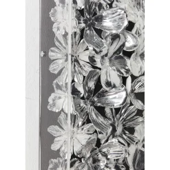 KARE Design Tableaux D'Objets|Cadre Décoratif Silver Flower 100X100Cm