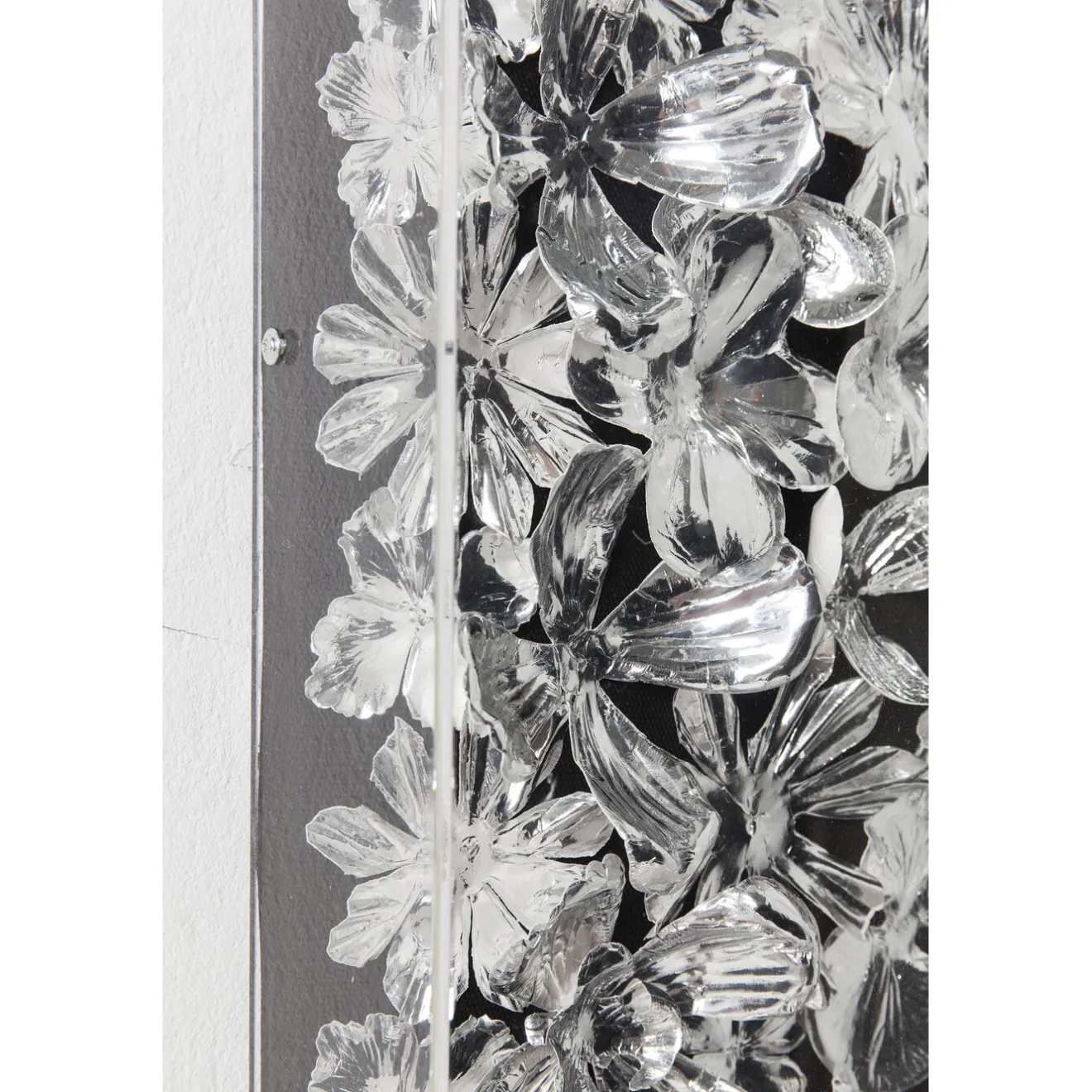 KARE Design Tableaux D'Objets|Cadre Décoratif Silver Flower 100X100Cm