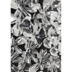 KARE Design Tableaux D'Objets|Cadre Décoratif Silver Flower 100X100Cm