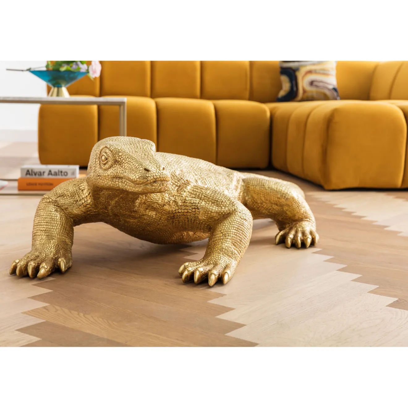 KARE Design Canapés D'Angle|Canapés Angle Belami Velvet Amber Droit