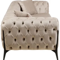 KARE Design 2 Places|Canapés Bellissima 2-Places Velours Beige 200Cm