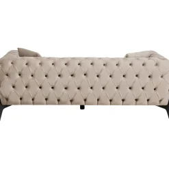 KARE Design 2 Places|Canapés Bellissima 2-Places Velours Beige 200Cm