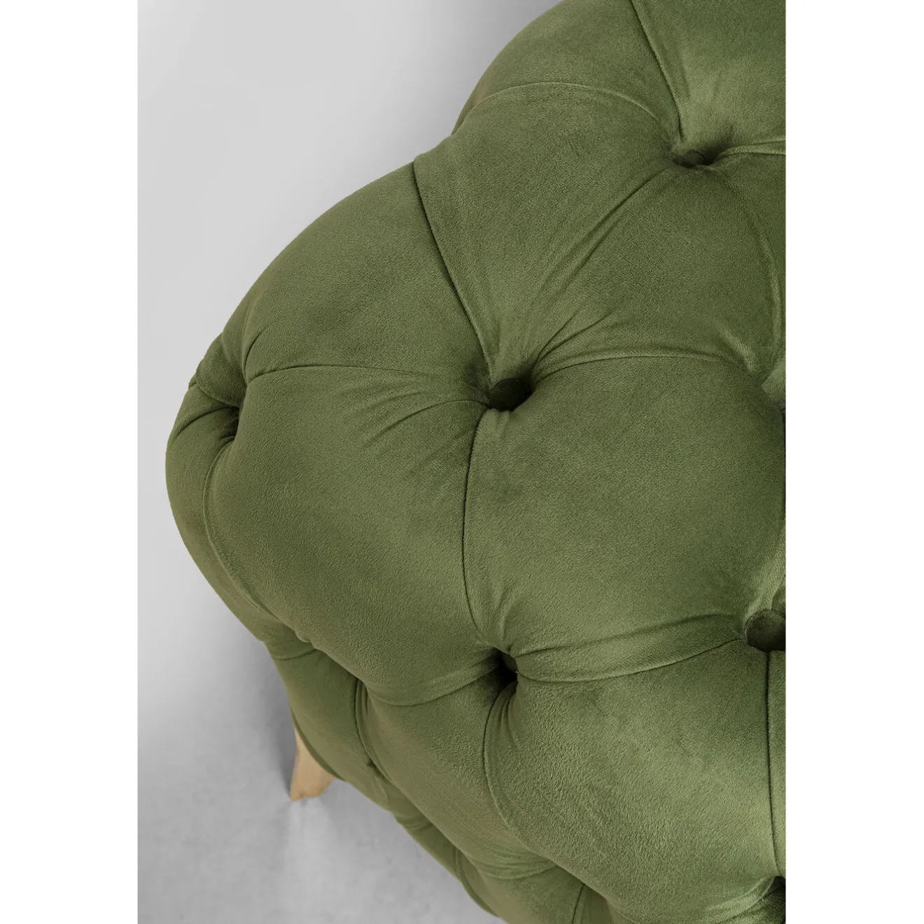 KARE Design 3 Places|Canapés Bellissima 3-Places Velours Vert 240Cm