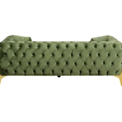 KARE Design 2 Places|Canapés Bellissima 2-Places Velours Vert 200Cm