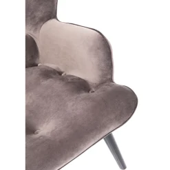 KARE Design 2 Places|Canapés Black Vicky 2-Places Velours Gris