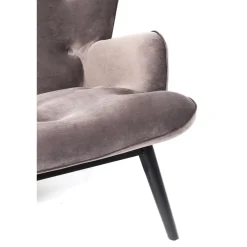 KARE Design 2 Places|Canapés Black Vicky 2-Places Velours Gris