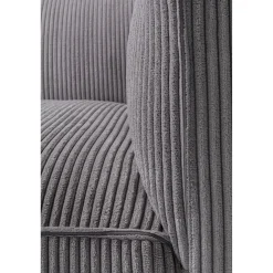 KARE Design 3 Places|Canapés Cubetto Cord 3-Places Gris Clair 220Cm