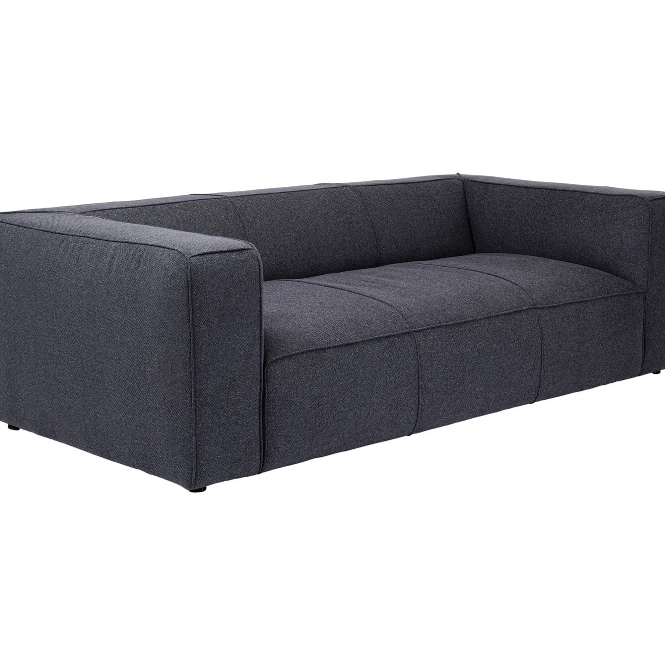 KARE Design 3 Places|Canapés Cubetto 3-Places Gris Fonce 220Cm