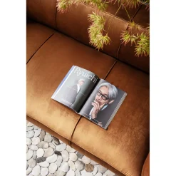 KARE Design 3 Places|Canapés Cubetto 3-Places Velours Marron 220Cm