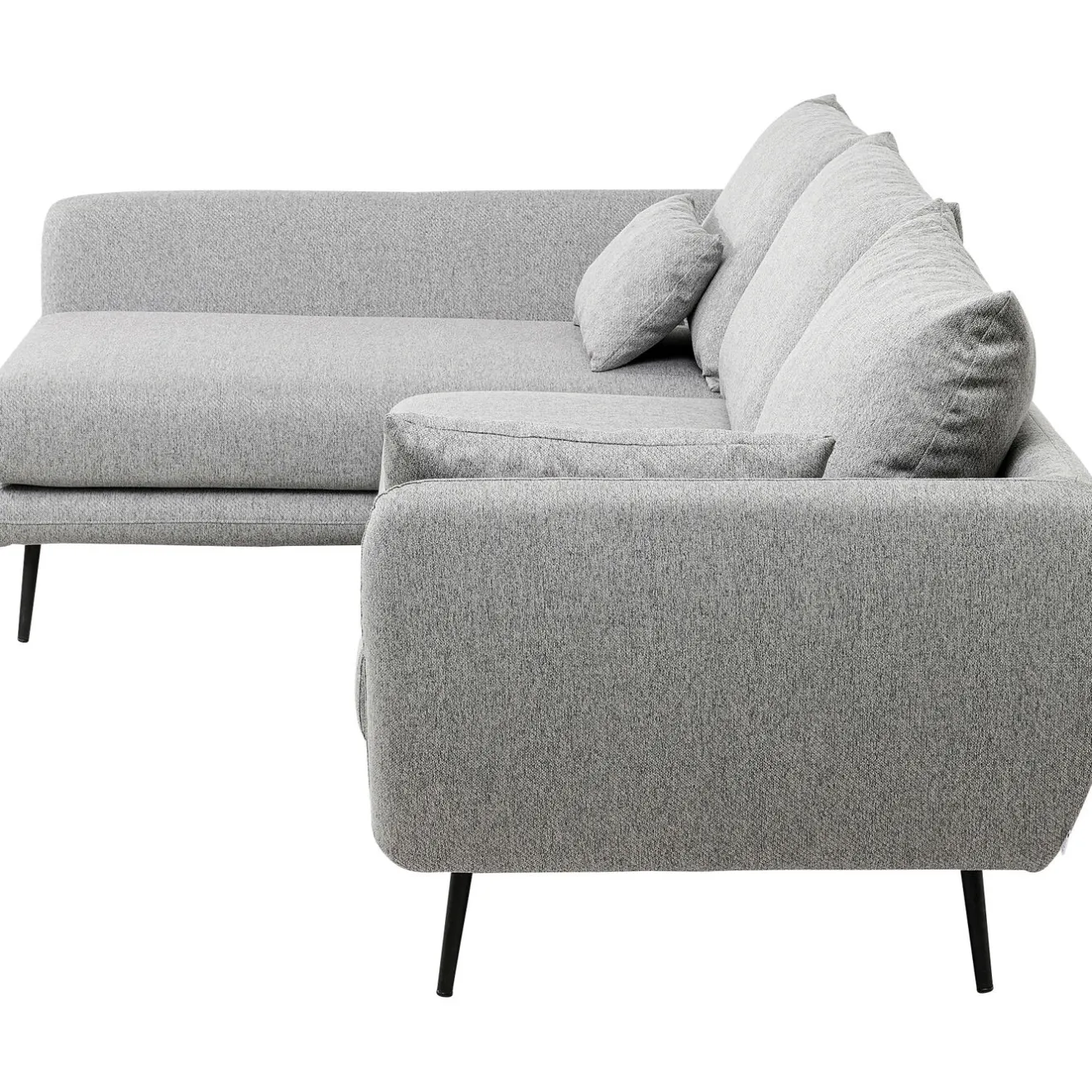 KARE Design Canapés D'Angle|Canapés D Angle Amalfi Gauche Gris 275Cm