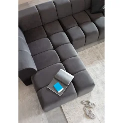 KARE Design Canapés D'Angle|Canapés D Angle Belami Velvet Gris Gauche