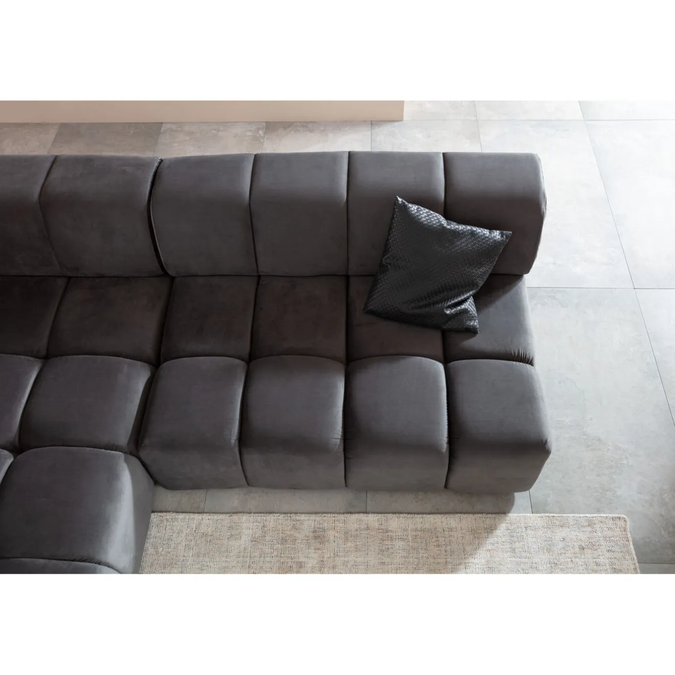 KARE Design Canapés D'Angle|Canapés D Angle Belami Velvet Gris Gauche