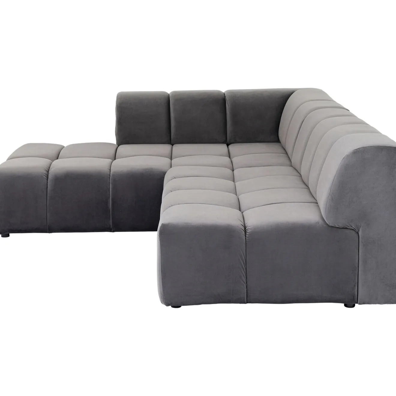 KARE Design Canapés D'Angle|Canapés D Angle Belami Velvet Gris Gauche