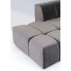 KARE Design Canapés D'Angle|Canapés D Angle Belami Velvet Gris Gauche